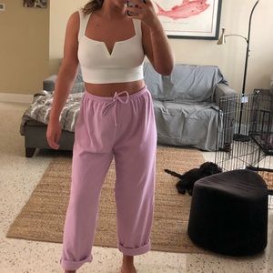 French Intimates vintage Lilac Cotton Sweatpants